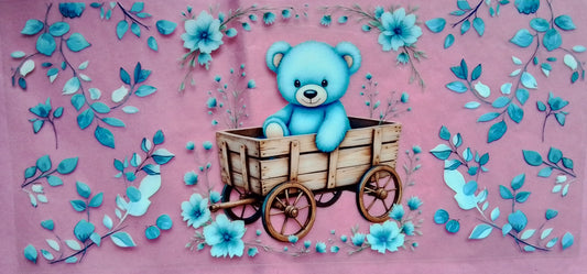C-122 Blue Teddy in barrow - not for sale