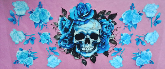 C-131 Light blue Skull - not for sale
