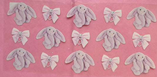 00038 Lilac bows Jelly cat - not to be sold on its own