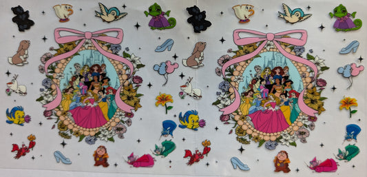 Dis,03 Disney princess in frame - not to be sold on its own