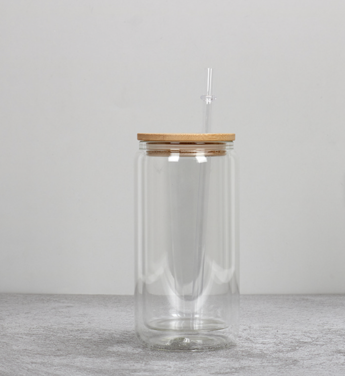 20 oz glass snow globe tumbler