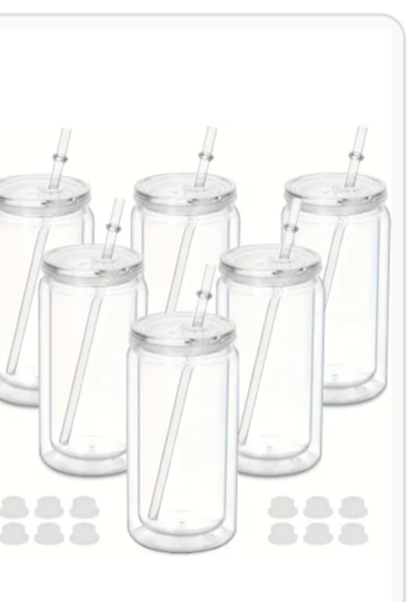 Acrylic 16 oz Snow globe tumbler