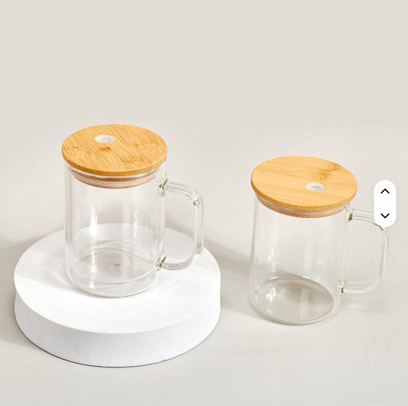 17 oz Glass Snow globe coffee cups
