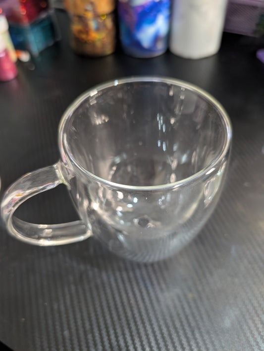 Glass coffee cup